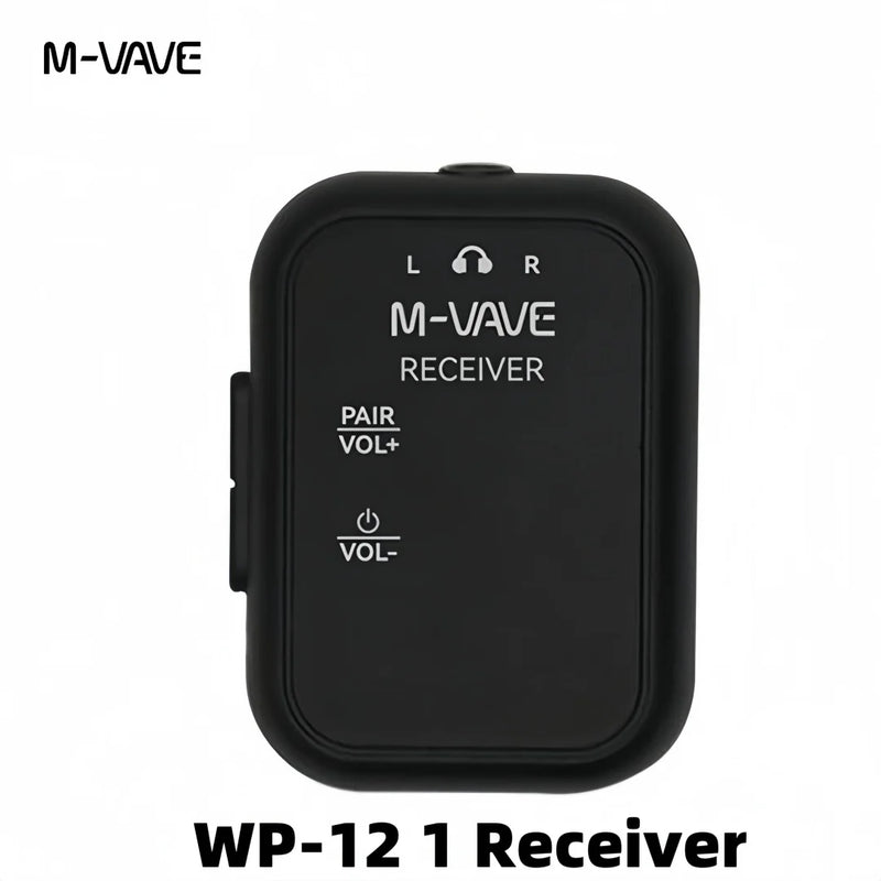 Receptor de fone Entrada wp12 M-vave WP-10 2.4G Wireless System